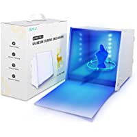 UV Resin Curing Light Box for LCD SLA DLP 3D Resin Printer Model, 405nm UV Resin Curing Box with Driven Turntable、Time…