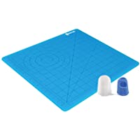 3D Printing Pen Silicone Design Mat with Basic Template, with 2 Silicone Finger Caps, Great 3D Pen Drawing Tools MIKA3D