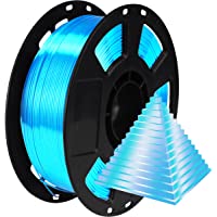 BBLIFE Silk Acid Blue PLA Peacock Blue Pearlescent Shining 3D Printing Material, 1kg 2.2lbs 1.75mm 3D Plastic Material…