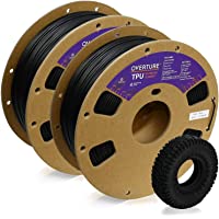 OVERTURE TPU Filament 1.75mm Flexible TPU Roll 1kg Spool (2.2lbs), 3D Printer Consumables, Dimensional Accuracy +/- 0.03…