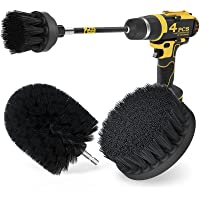 Holikme 4Pack Drill Brush Power Scrubber Cleaning Brush Extended Long Attachment Set All Purpose Drill Scrub Brushes Kit…