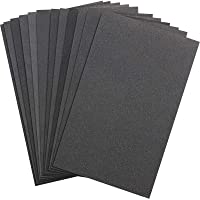 Abrasive Dry Wet Waterproof Sandpaper Sheets Assorted Grit of 400/600/ 800/1000/ 1200/1500 for Furniture, Hobbies and…