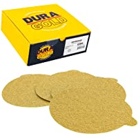 Dura-Gold Premium 6" Gold PSA Sanding Discs - 40 Grit (Box of 25) - Self Adhesive Stickyback Sandpaper for DA Sander…