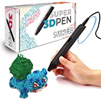 MYNT3D Super 3D Pen, 1.75mm ABS and PLA Compatible 3D Printing Pen