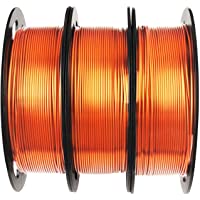 1.75mm Silk Metallic Shiny Red Copper PLA Filament Bundle - 3D Printer Material Each Spool 0.5kg, 3 Spools Pack, Total 1…