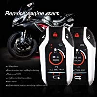 Two Way Motorcycle Alarm Device Anti-theft Security System Remote Engine Automatically Lock/Unlock for Scooter Motorbike…