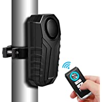 WSDCAM Anti-Theft Bike Alarm with Mount, 113dB Burglar Vibration Motorcycle Bicycle Alarm Security System Waterproof…