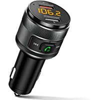 IMDEN Bluetooth 5.0 FM Transmitter for Car, 3.0 Wireless Bluetooth FM Radio Adapter Music Player FM Transmitter/Car Kit…