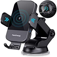 Wireless Car Charger, CHGeek 15W Qi Fast Charging Auto Clamping Car Charger Phone Mount Windshield Dashboard Air Vent…