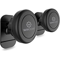 Magnetic Car Mount, WixGear Universal Stick On Mount (2 Pack) Dashboard Magnetic Phone Holder for Car for Cell Phones…