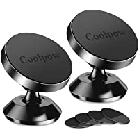 [ 2 Pack ] Magnetic Phone Mount, [ Super Strong Magnet ] [ with 4 Metal Plate ] car Magnetic Phone Holder, [ 360…