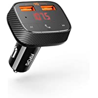 Anker ROAV SmartCharge F0 Bluetooth FM Transmitter for Car, Audio Adapter and Receiver, Hands-Free Calling, MP3 Car…