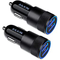 Car Charger, [2Pack] 3.4a Fast Charge Dual Port USB Cargador Carro Lighter Adapter for iPhone 13 12 11 Pro Max X XR XS…