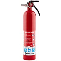 First Alert HOME1 Rechargeable Standard Home Fire Extinguisher UL Rated 1-A:10-B:C, Red