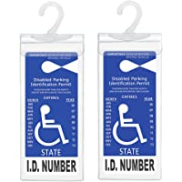 Handicap Parking Placard Holder, Ultra Transparent Disabled Parking Permit Placard Protective Holder Cover with Large…