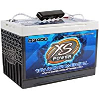 XS Power D3400 XS Series 12V 3,300 Amp AGM High Output Battery with M6 Terminal Bolt