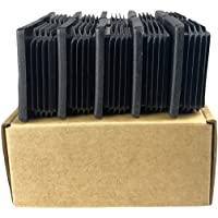(Pack of 10)2" Square Tubing Black Plastic Plug,2 Inch End Cap 2"x2" 2x2 Fence Post Pipe Cover Tube Chair Glide Insert…