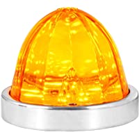 GG Grand General 81940 Amber/Amber Classic Watermelon Surface Mount 18 LED Turn/Marker Light with Stainless Steel Bezel