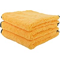 Chemical Guys MIC_506_03 Professional Grade Premium Microfiber Towels, Gold 16" x 16", Pack of 3