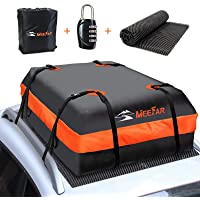 MeeFar Car Roof Bag XBEEK Rooftop top Cargo Carrier Bag Waterproof 15 Cubic feet for All Cars with/Without Rack…
