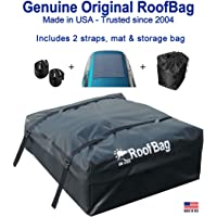RoofBag Rooftop Cargo Carrier 11 Cubic Feet is a Waterproof Rooftop Cargo Bag or Cargo Carrier for Top of Vehicle with…