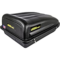 JEGS Rooftop Cargo Carrier | Hard Car Top Small Luggage Box | Waterproof Storage | Heavy Duty Solid Case | Made in USA…