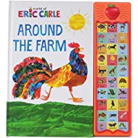 World of Eric Carle, Around the Farm Animal 30-Button Sound Book - Great for First Words - PI Kids