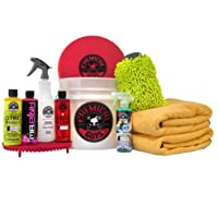 Chemical Guys HOL132 Best Car Wash Bucket Kit with Dirt Trap, 16 fl. oz, 11 Items