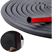 19.7 Feet Long Weather Stripping Seal Strip for Doors/Windows, Self-Adhesive Backing Seals Large Gap (from 5/16 inch to…