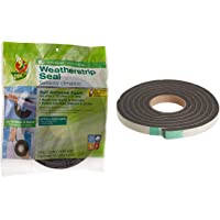 Duck Brand Self Adhesive Foam Weatherstrip Seal for Extra Large Gaps, 3/4-In x 1/2-In x 10-Ft, 1 Roll, 284426