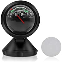 Leagway Car Compass Ball, Mini Compass Compact Ball Compass with Adhesive and Delicate Decoration, Perfect for Finding…