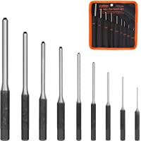 9 Pieces Roll Pin Punch Set, Gunsmithing Kit Removing Repair Tool with Holder for Automotive, Watch Repair,Jewelry and…