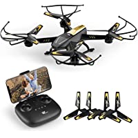 Drones for Adults/Kids/Beginners- ATTOP Larger 1080P FPV Drone with Camera One Key Start/Hover/Land Kids Drone Remote…