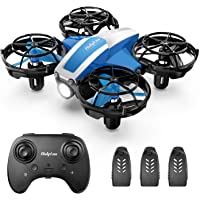 Holyton Mini Drone for Kids Beginners, Remote control Micro Quadcopter with 21 Mins Flight Time, Auto Rotation, Auto…