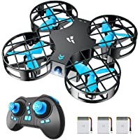 H823H Indoor Mini Drone for Kids, RC Pocket Quadcopter with Altitude Hold, Headless Mode, 3D Flip, Speed Adjustment and…