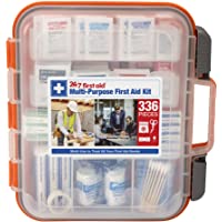 24/7 First Aid 336 Piece First Aid Kit, Colors Vary