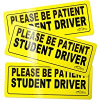 CARBATO Student Driver Magnet Safety Sign Vehicle Bumper Magnet - Car Vehicle Reflective Sign Sticker Bumper for New…