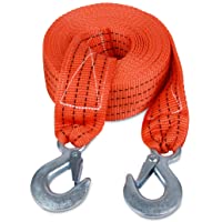 JCHL Tow Strap with Hooks 2in X20Ft Recovery Strap 10,000LB Break Strengthened Towing Rope for Towing Vehicles in…