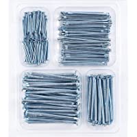 Coceca 200 Pack Hardware Nails for Hanging Pictures, 4 Size Zinc Tiny Nail Assorted Kit, Picture Nail, Small Nails…