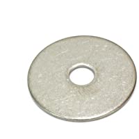 1/2" x 2" OD Stainless Fender Washer, (100 Pack) - Choose Size, by Bolt Dropper, 18-8 (304) Stainless Steel.