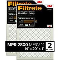Filtrete 14x20x1, AC Furnace Air Filter, MPR 1200, Allergen Defense Odor Reduction, 4-Pack (exact dimensions 13.81 x 19…