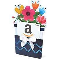 Amazon.com Gift Card for Any Amount in a Flower Pot Reveal (Classic White Card Design)