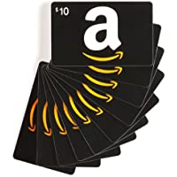 Amazon.com $10 Gift Cards, Pack of 10 (Classic Black Card Design)