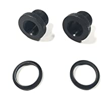 2 Pack Thread Adapter with Crush Washer Steel / Aluminum (steel)