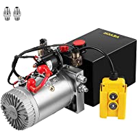 Mophorn Hydraulic Power Unit 8 Quart Hydraulic Pump Double Acting Hydraulic Power 12V DC with Metal Oil Reservoir…