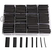 625pcs Heat Shrink Tubing Kit, Heat Shrink Tubes Wire Wrap, Ratio 2:1 Electrical Cable Sleeve Assortment with Storage…
