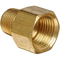 Anderson Metals - 56120-0808 Brass Pipe Fitting, Adapter, 1/2" Male Pipe x 1/2" Female Pipe