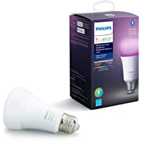 Philips Hue White and Color Ambiance A19 LED Smart Bulb, Bluetooth & Zigbee compatible (Hue Hub Optional), Works with…