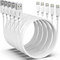 [Apple MFi Certified]iPhone Charger AZMOGDT,5pack[6/6/6/10/10FT]Long Lightning Cable iPhone Cable USB Sync Cord Fast…