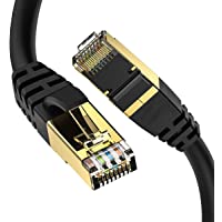 Cat8 Ethernet Cable, Outdoor&Indoor, 6FT Heavy Duty High Speed 26AWG Cat8 LAN Network Cable 40Gbps, 2000Mhz with Gold…